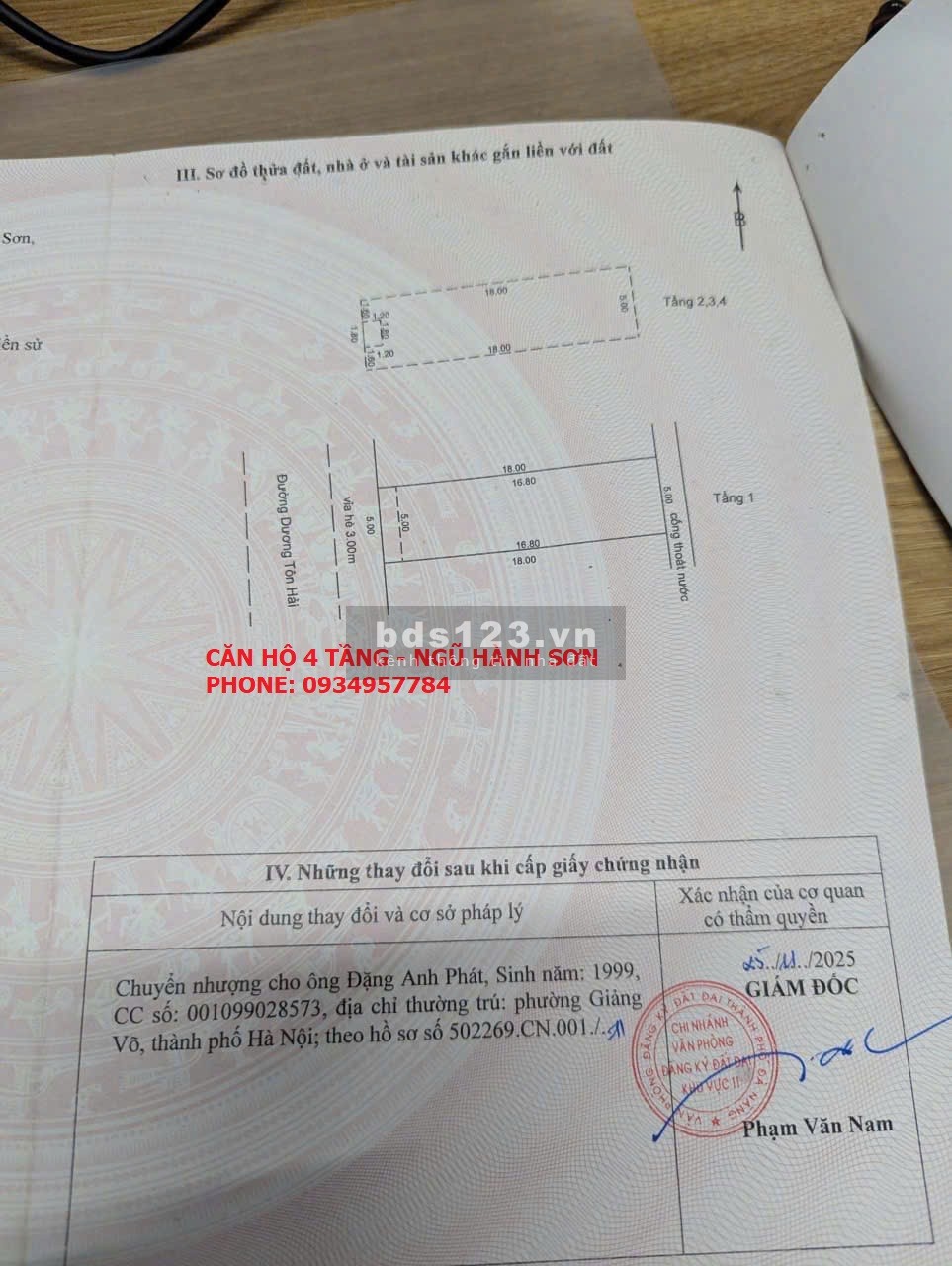 Bán toà căn hộ 4 tầng đường Dương Tôn Hải, Ngũ Hành Sơn,…