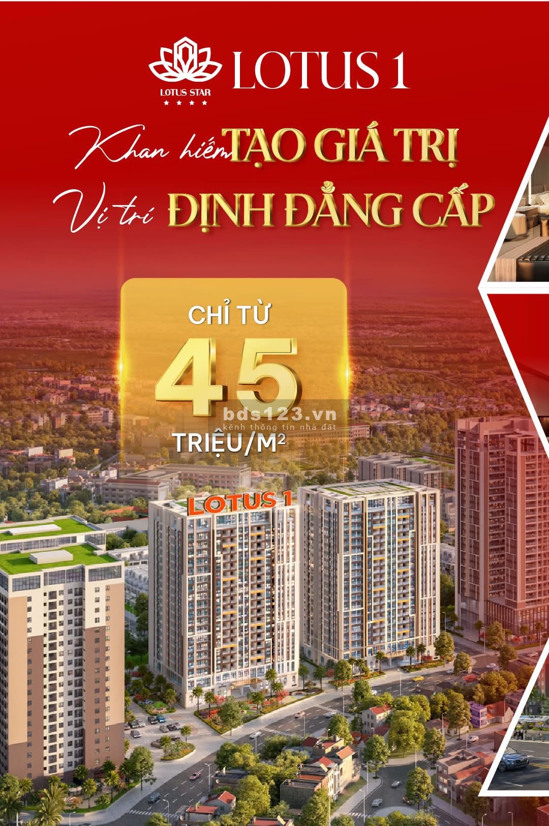 CĂN HỘ CAO CẤP LOTUS 1 - NƠI TRÁI TIM ĐÔ THỊ BẮC NINH