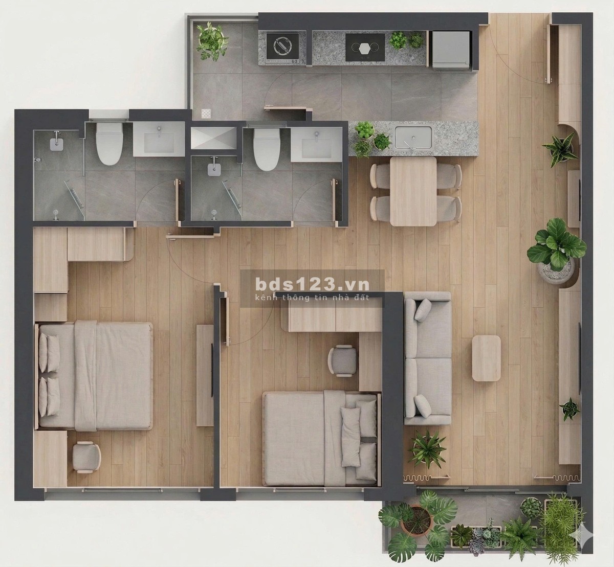 Cho thuê căn hộ The Infiniti Riviera Point Q7, căn góc, tầng cao,…