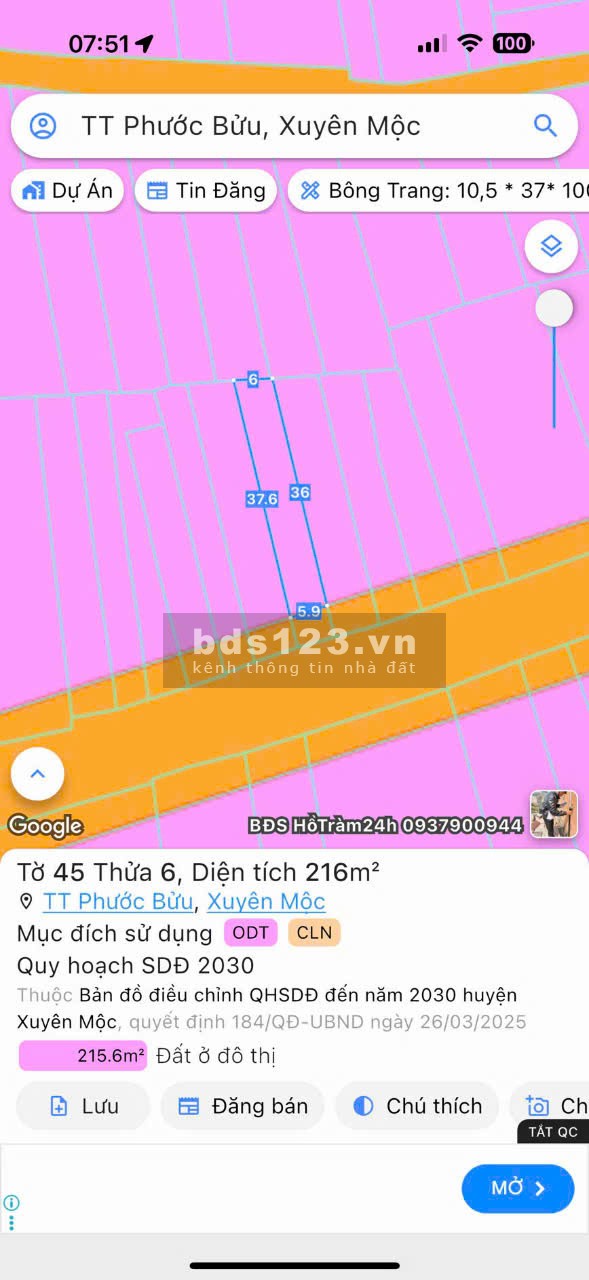 CHÍNH CHỦ BÁN NHÀ MẶT TIỀN 216M, SỔ HỒNG ĐƯỜNG BÌNH GIÃ…