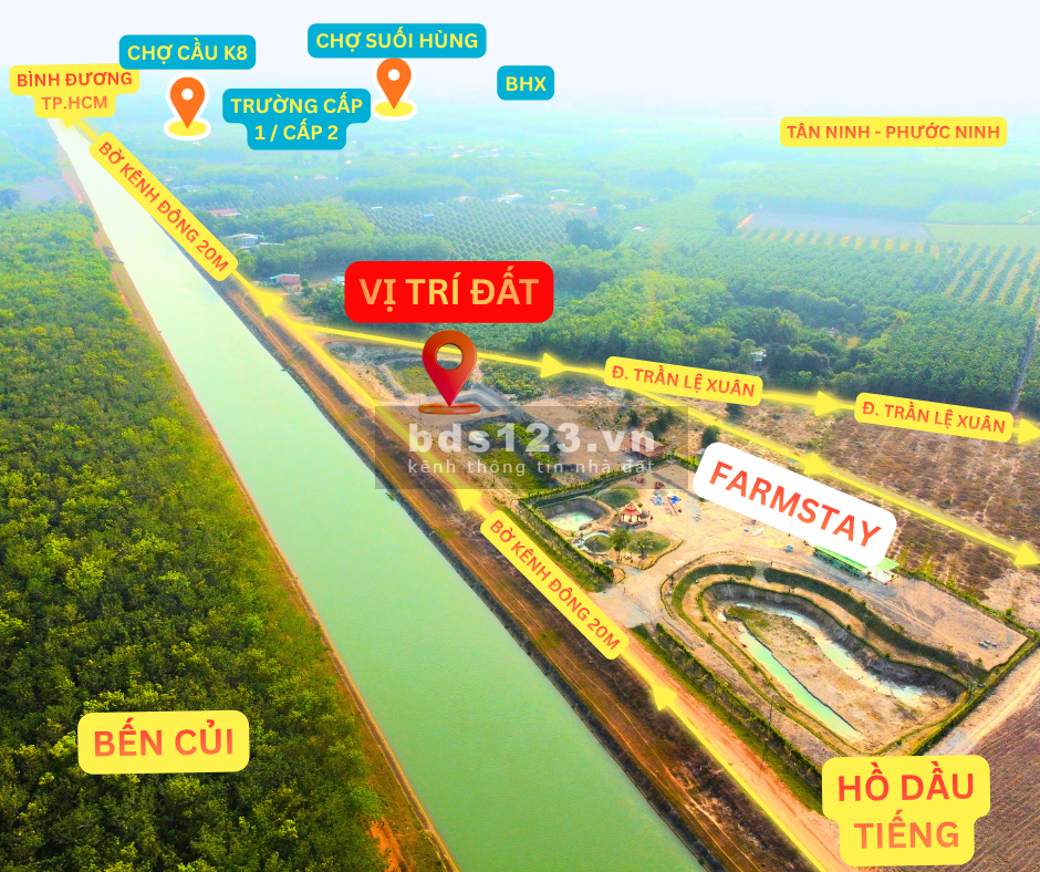 LÔ ĐẤT 1138M2 "VIEW KÊNH ĐÔNG" SIÊU ĐẸP GIÁ CHỈ 650 TRIỆU