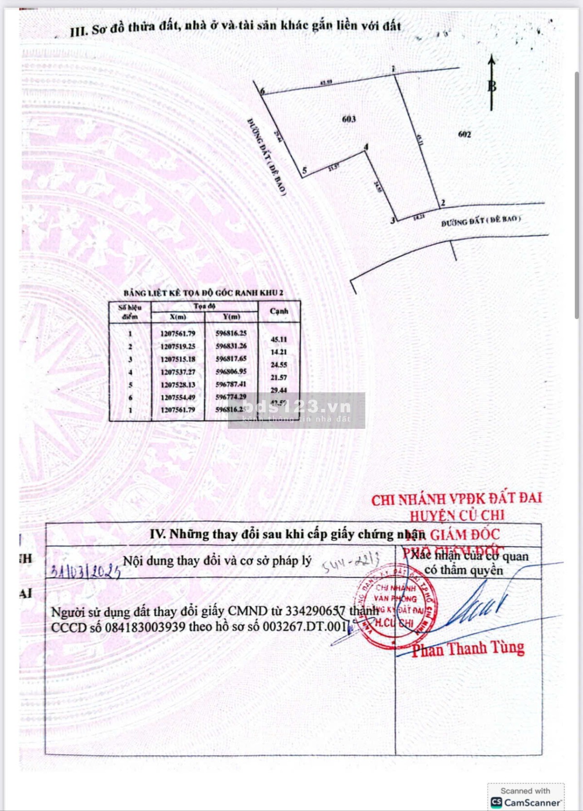 Bán lô đất chính chủ cầu cây xanh đường Bình Mỹ, Củ Chi,…