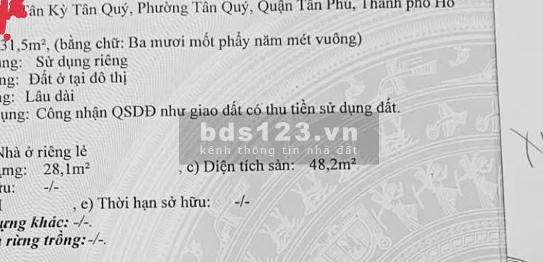 Chính chủ SHR đi bộ Aeon Tân Phú