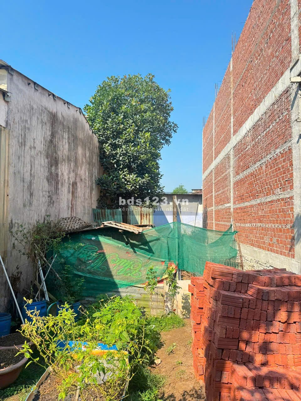 Lô đất Kiệt Nguyễn Như Đãi, khu sầm uất, bên trái là phòng trọ, bên phải đang xây dựng..