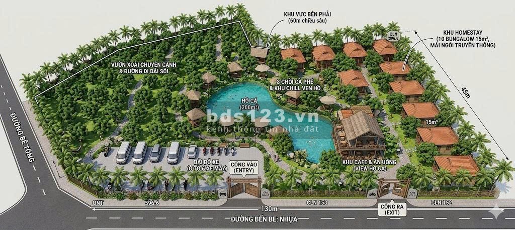 Đất nghỉ dưỡng – kinh doanh dịch vụ – homestay Trị An Đồng Nai – 6000m2 – phân lô tách thửa