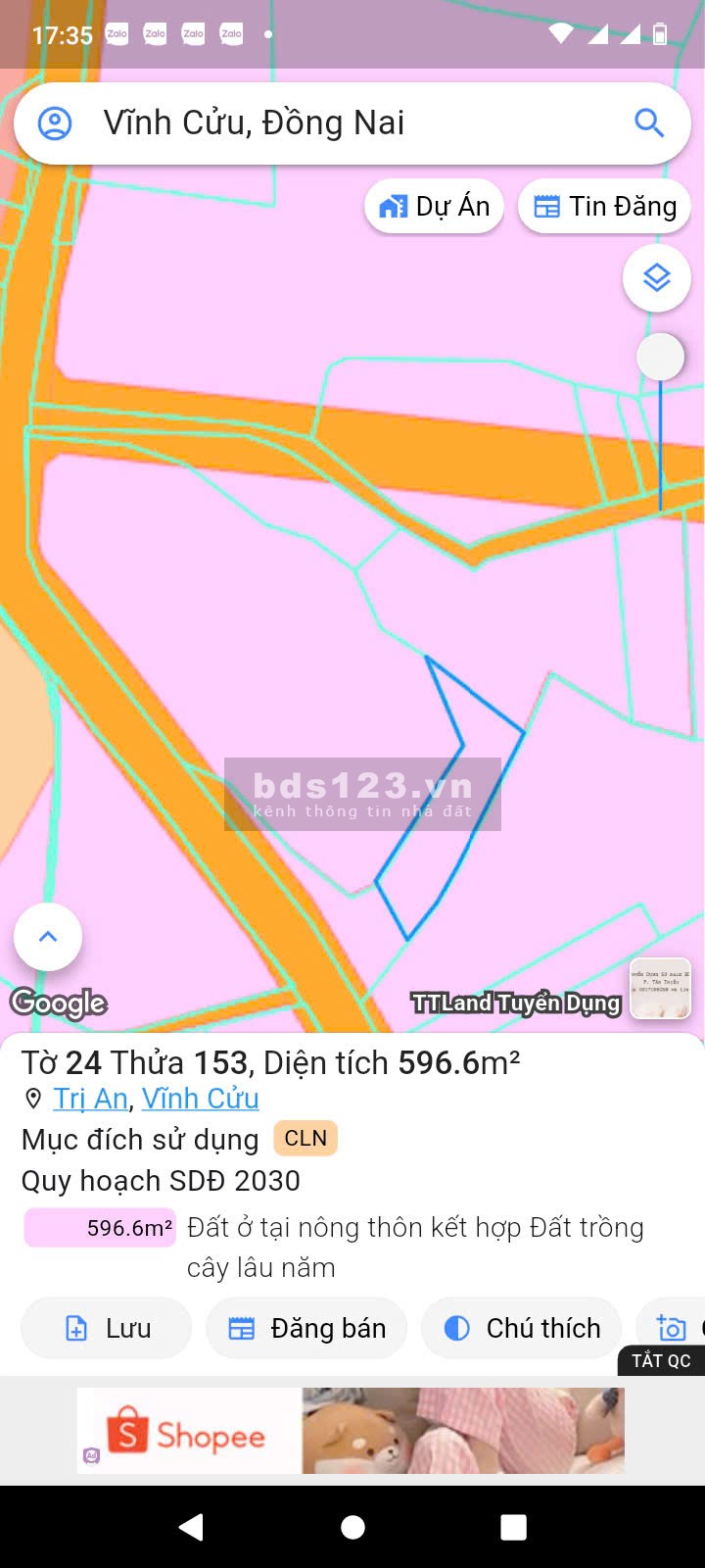 Đất nghỉ dưỡng – kinh doanh dịch vụ – homestay Trị An Đồng Nai – 6000m2 – phân lô tách thửa