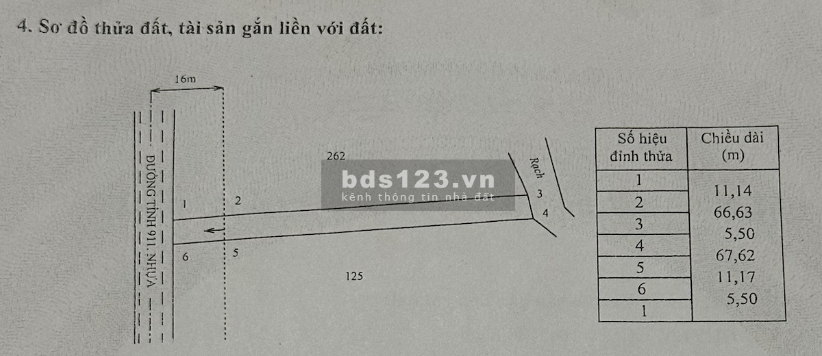 Bán đất đẹp 428m² có thổ cư – sổ riêng – MT 5.5m – gần QL60, Song Lộc, Trà Vinh