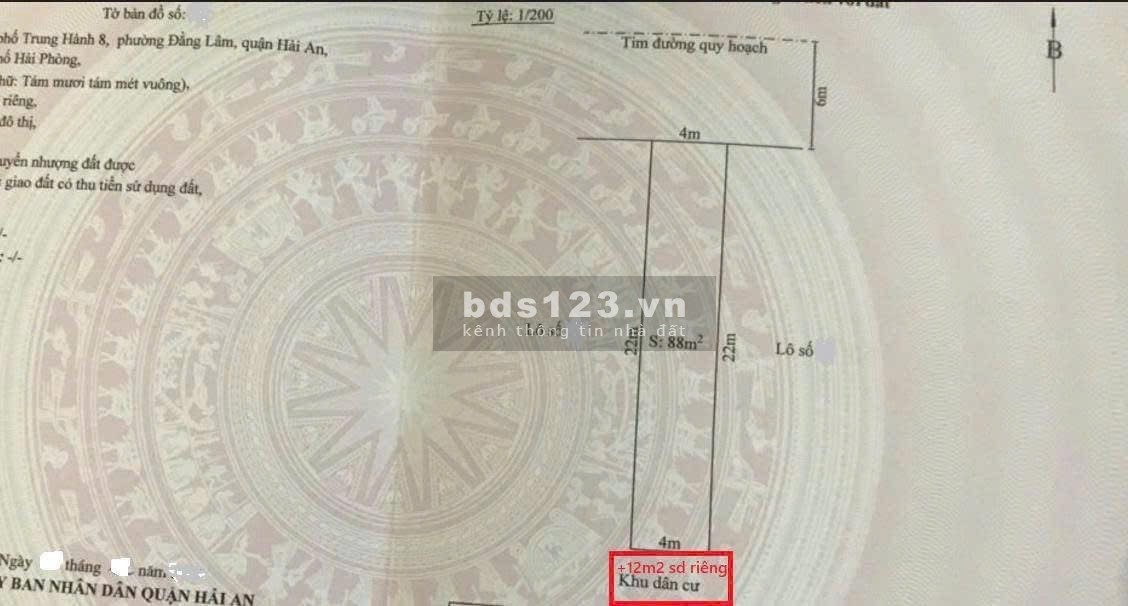 LÔ ĐẤT ĐẸP KHU 1,3HA – ĐẰNG LÂM, HẢI AN – VỊ TRÍ ĐÁNG…