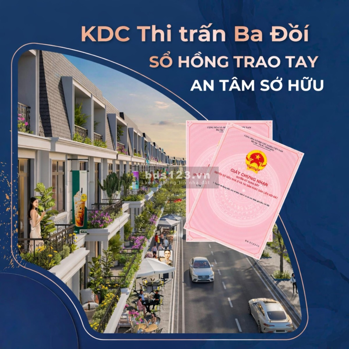 CHỈ TỪ 370TR SỞ HỮU ĐẤT FULL THỔ CƯ BA HÀNG ĐỒI – SỔ…