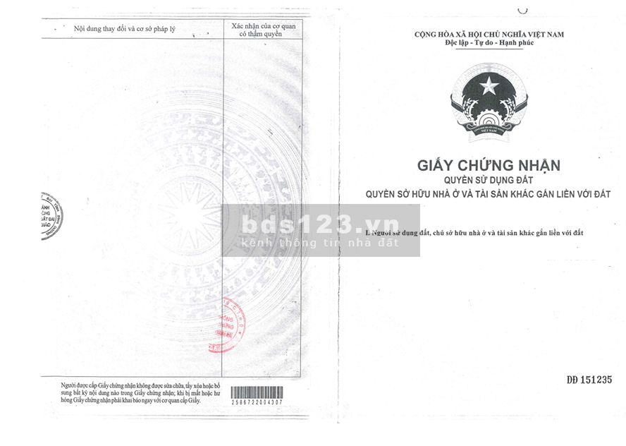 Bán 697,1 m2 thửa đất số 290, tờ bản đồ số 27, ấp Xóm…