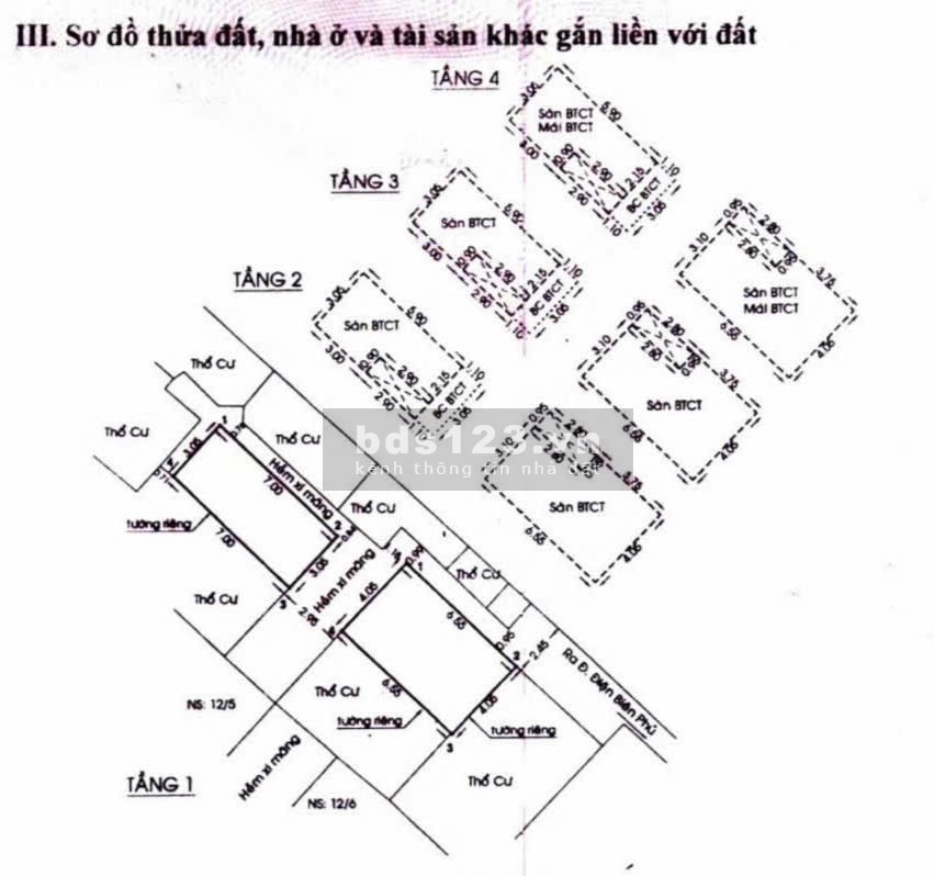 Bán 2 căn đối diện 47.9m2 SHR hẻm Điện Biên Phủ Q1 cách MT…