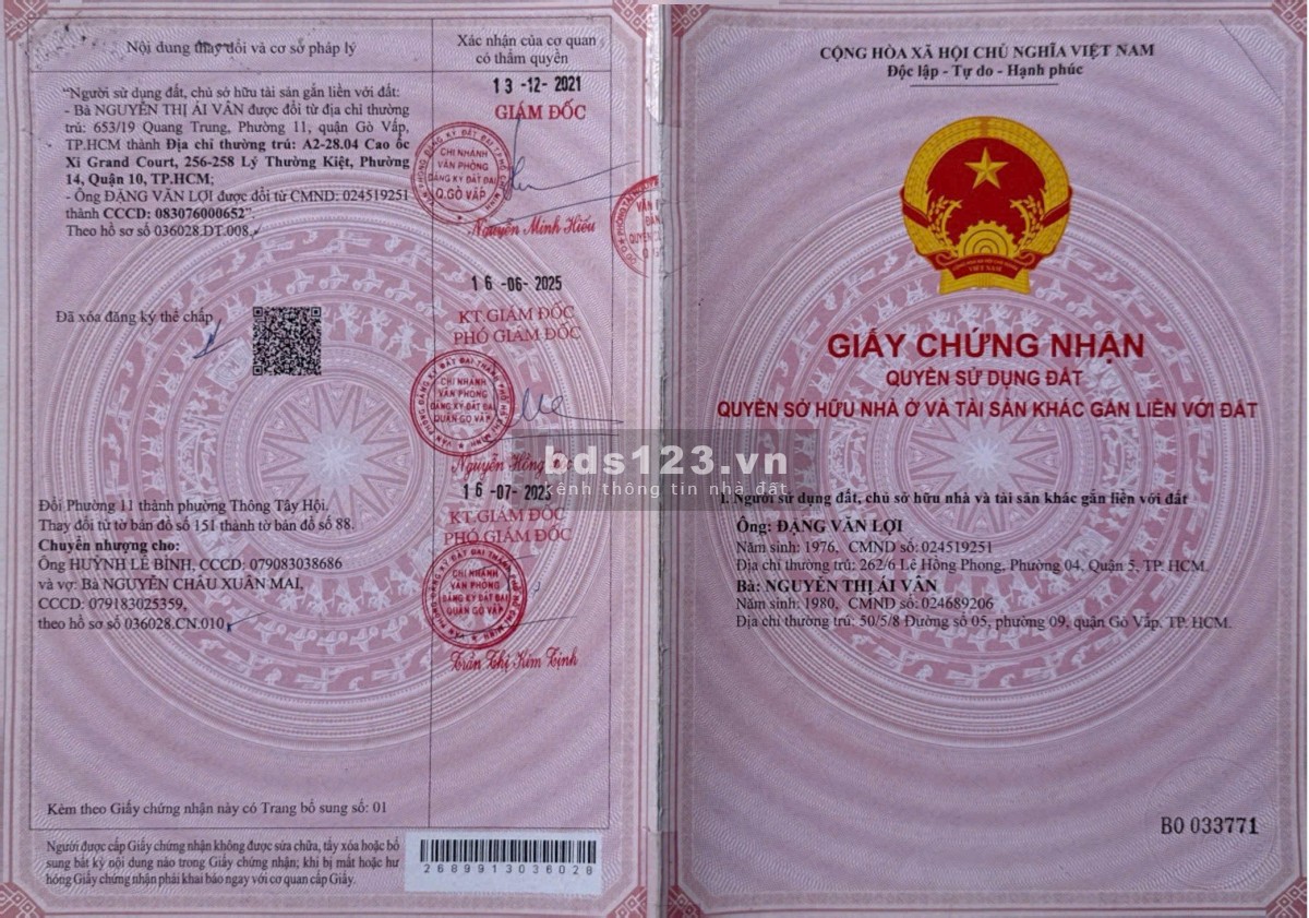 NHÀ ĐẸP CHÍNH CHỦ KHU VIP GÒ VẤP – HẺM XE TẢI 10M THÔNG –…
