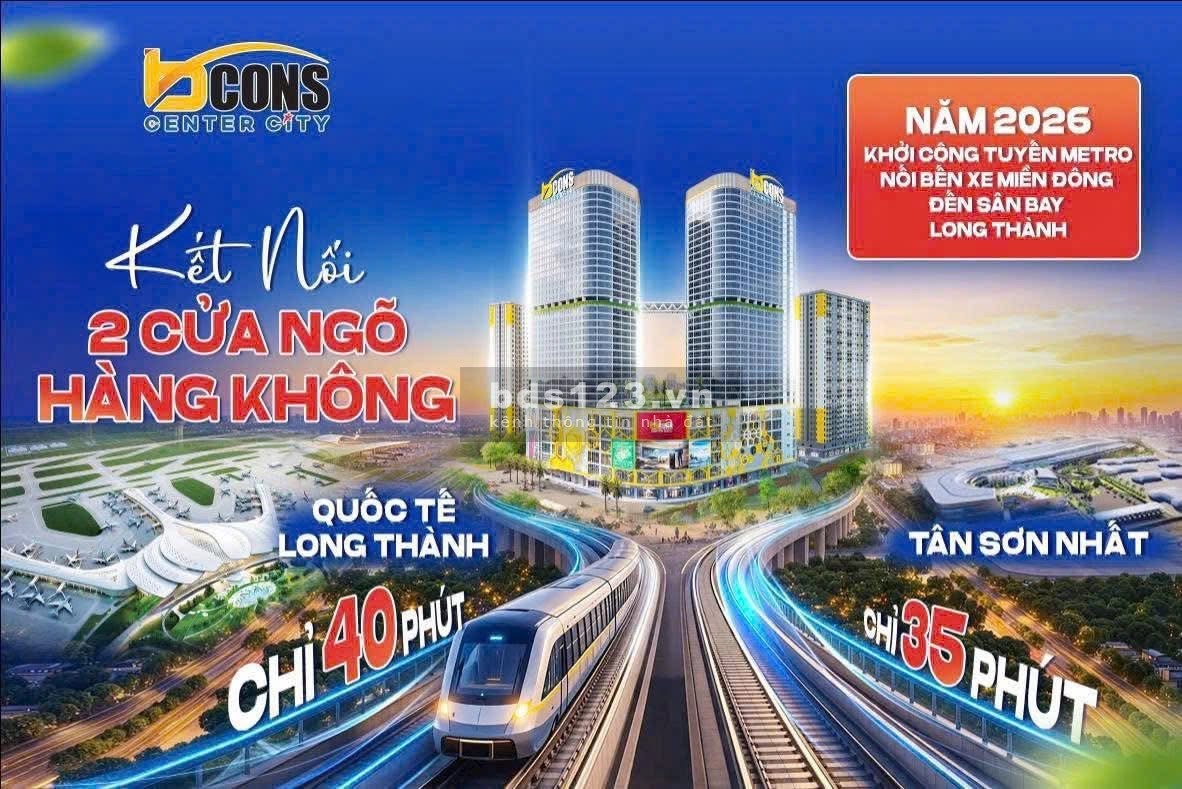 Chỉ cần 150 Triệu Sở hữu ngay căn hộ 2 phòng ngủ tại Bcons…