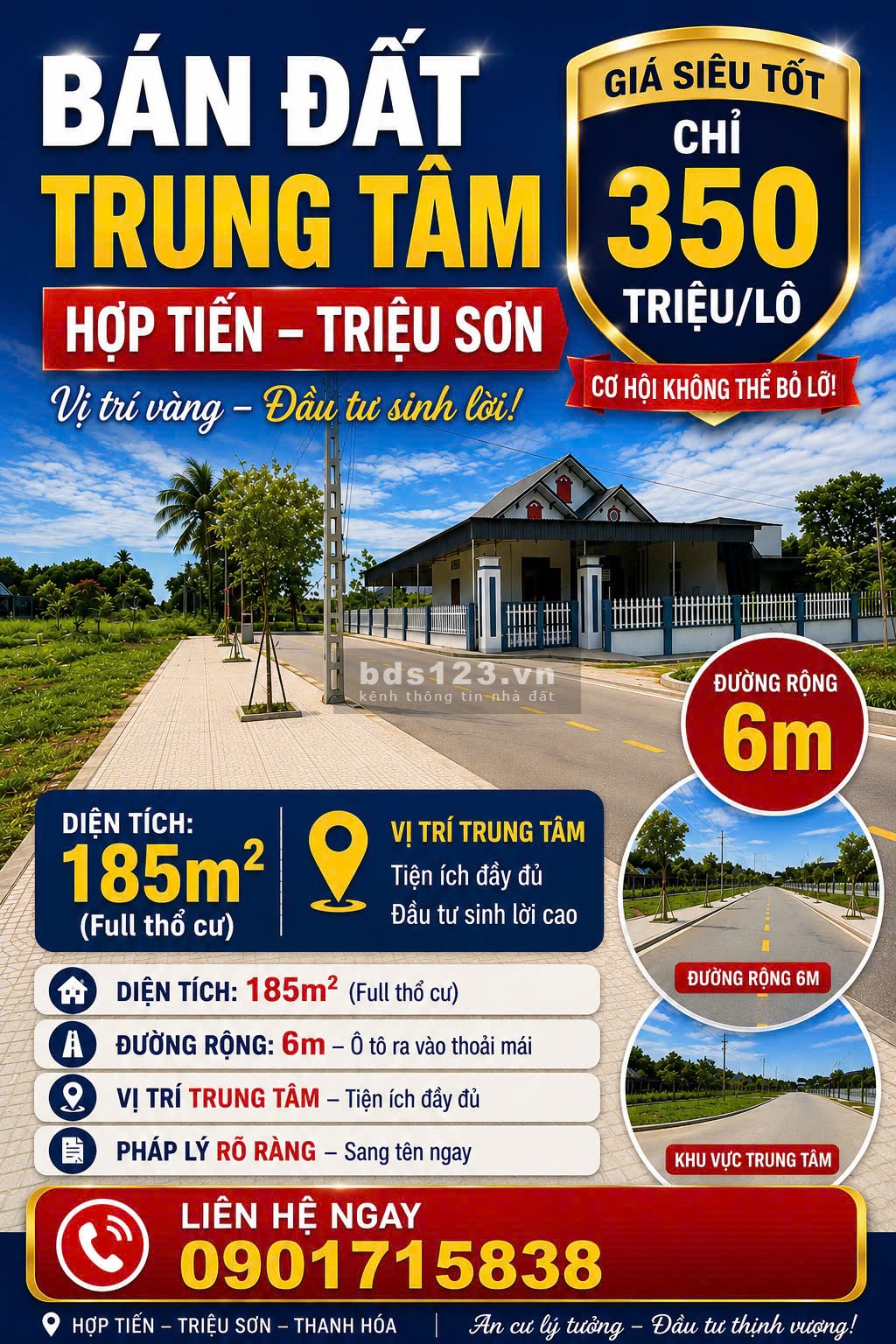 Bán đất trung tâm xã tại triệu sơn thanh hóa