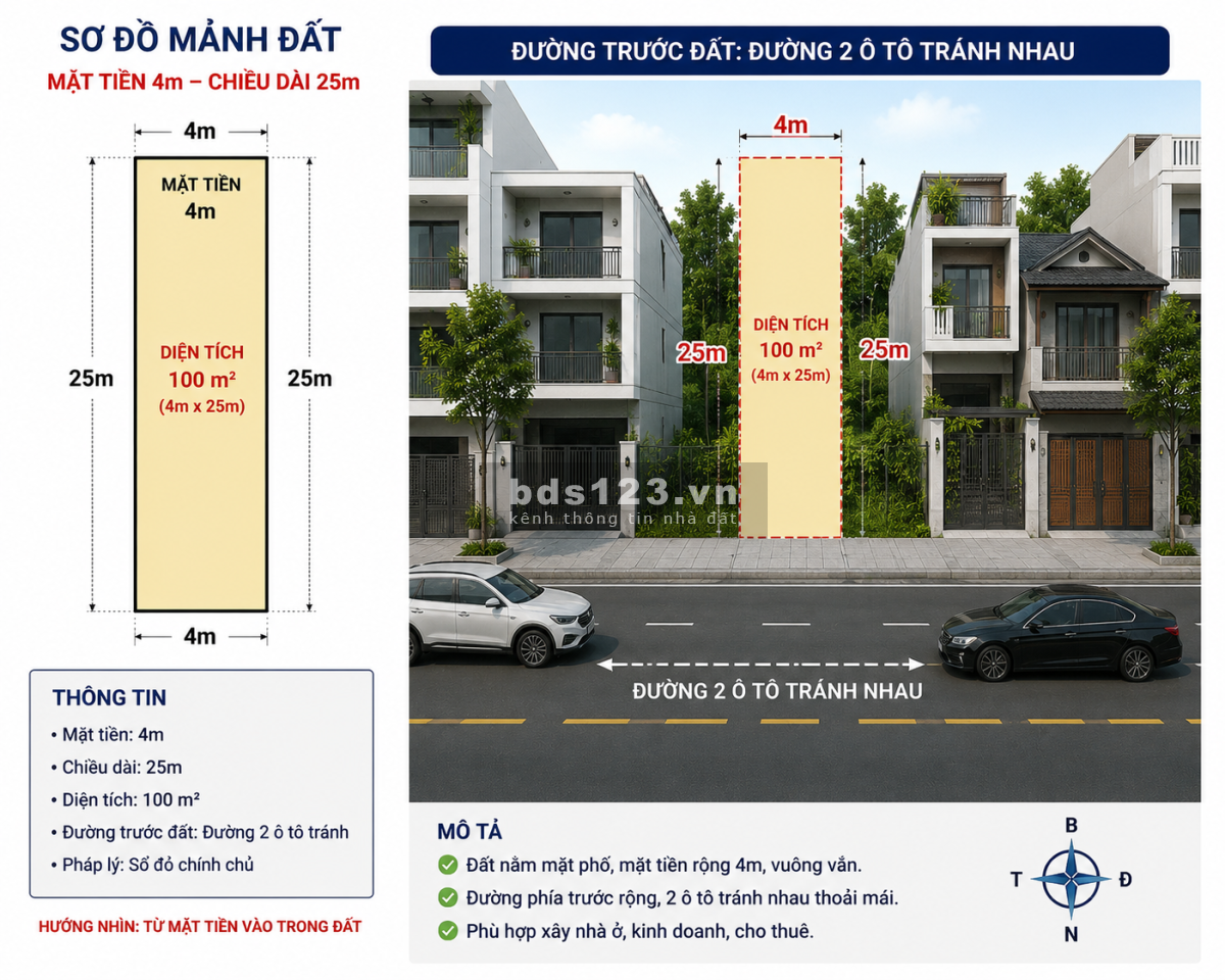 ĐẤT VUÔNG, SỔ ĐẸP, MẶT PHỐ KINH DOANH-ĐẦU TƯ