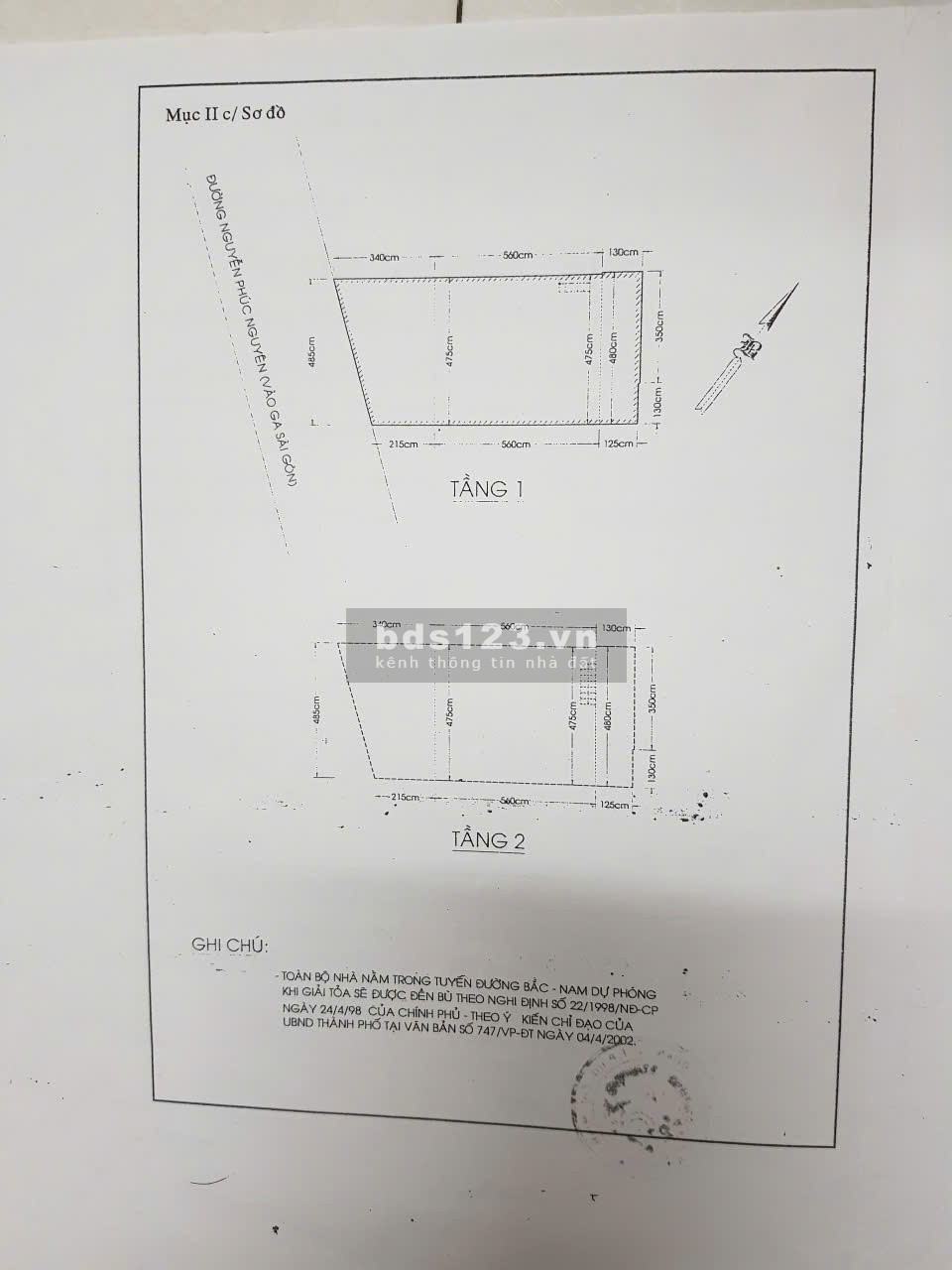 Bán nhà Mặt tiền đường Nguyễn Phúc Nguyên Q3 1 trệt 1 gác…