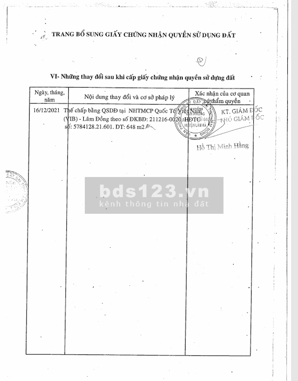 QSDĐ: 421, 422, 423 TBĐ số: 8, TT.Nam Ban, H.Lâm Hà, T.Lâm Đồng…