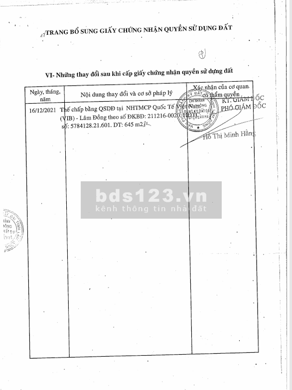 QSDĐ: 421, 422, 423 TBĐ số: 8, TT.Nam Ban, H.Lâm Hà, T.Lâm Đồng…