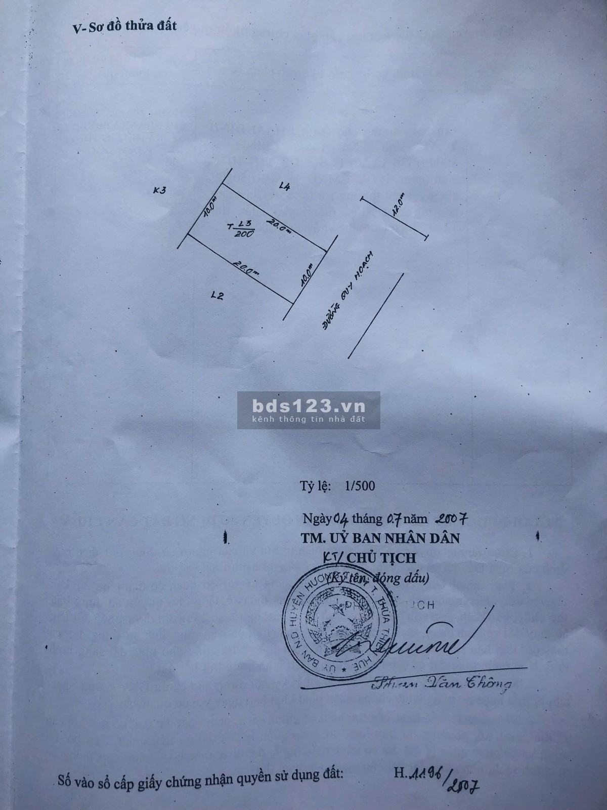 Bán lô đất đường số 7 Nguyễn Đăng Sở thuộc KQH Nguyễn…