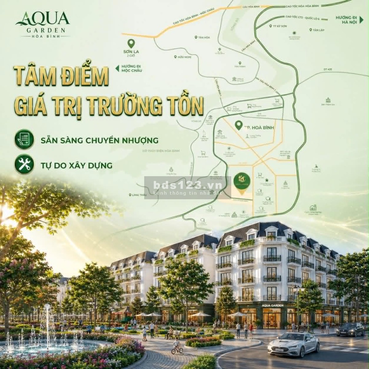 Bán đất nền dự án - Chạm vào hơi thở xanh tại AQUA GARDEN