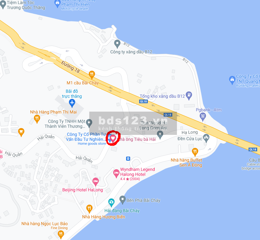 Bán đất mặt đường 610m² , MT24m, đường Hải quân, Bãi Cháy, TP Hạ Long