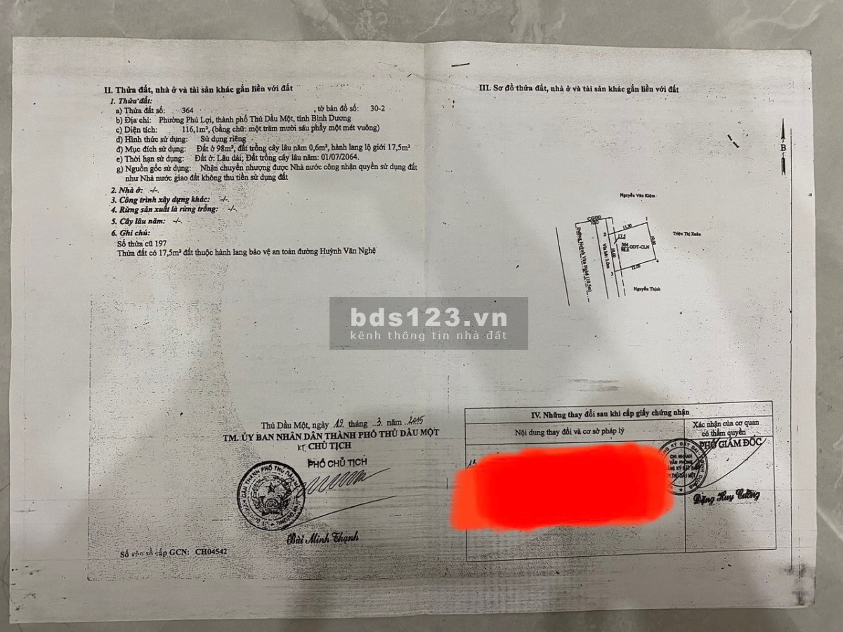 Nhà 2 lầu mặt tiền kinh doanh giá trị thương mại cao đối diện công viên trung tâm Thủ Dầu Một, BD
