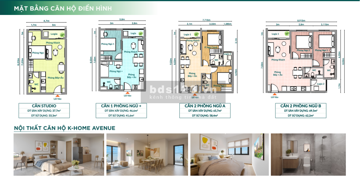 BÁN CĂN HỘ NHÀ Ở XÃ HỘI K-HOME AVENUE NHƠN TRẠCH – ĐỒNG NAI