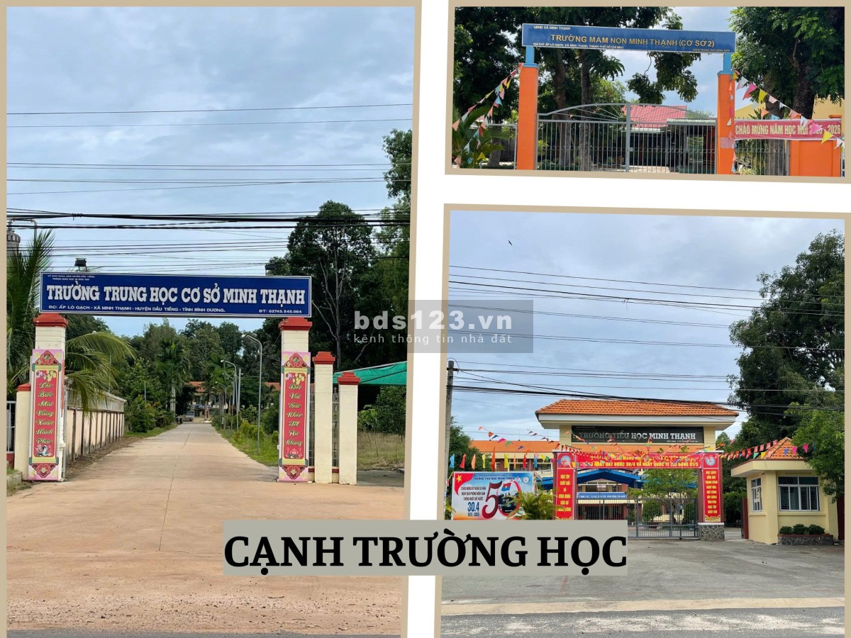 Đất liền kề chợ trường UBND Minh Thạnh Dầu Tiếng