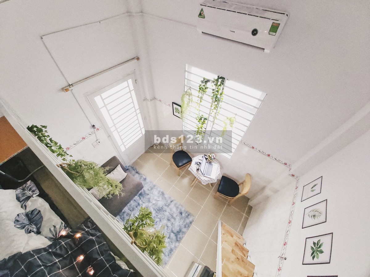 Phòng trọ có gác (Duplex) CV Làng Hoa – Full nội thất mới keng…