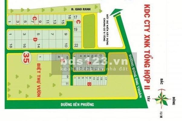 Bán đất nền dự án Xuất Nhập Khẩu Tổng Hợp II, Bưng Ông…