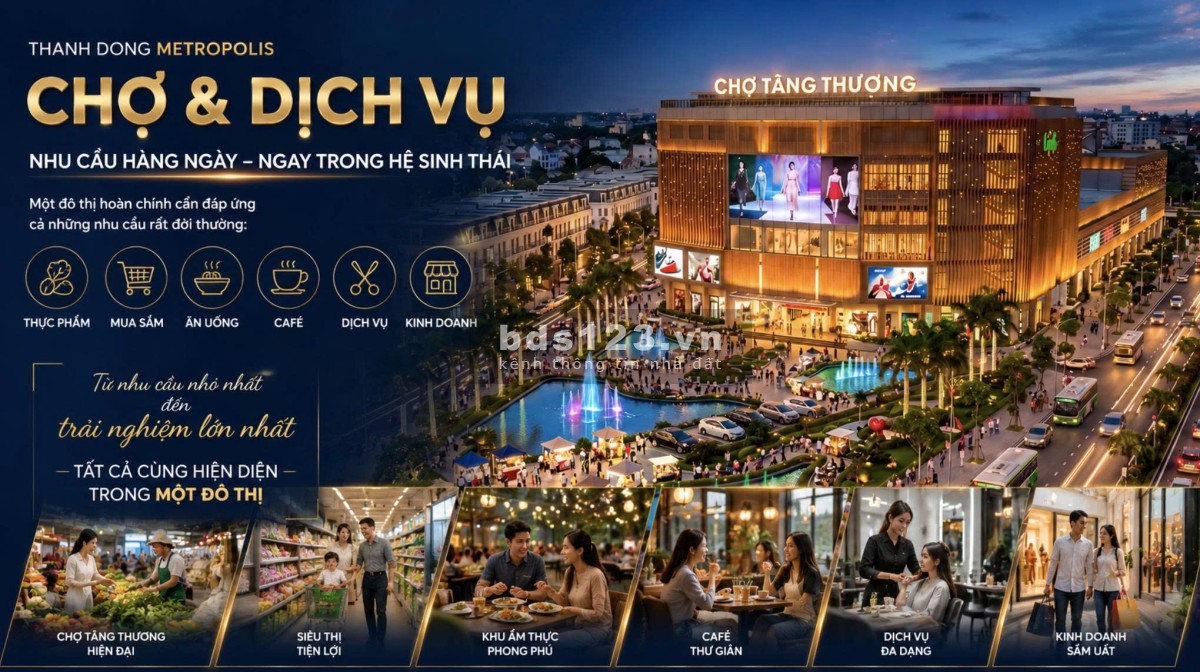  THÀNH ĐÔNG METROPOLIS – ĐIỂM ĐÓN SÓNG ĐẦU TƯ PHÍA TÂY…