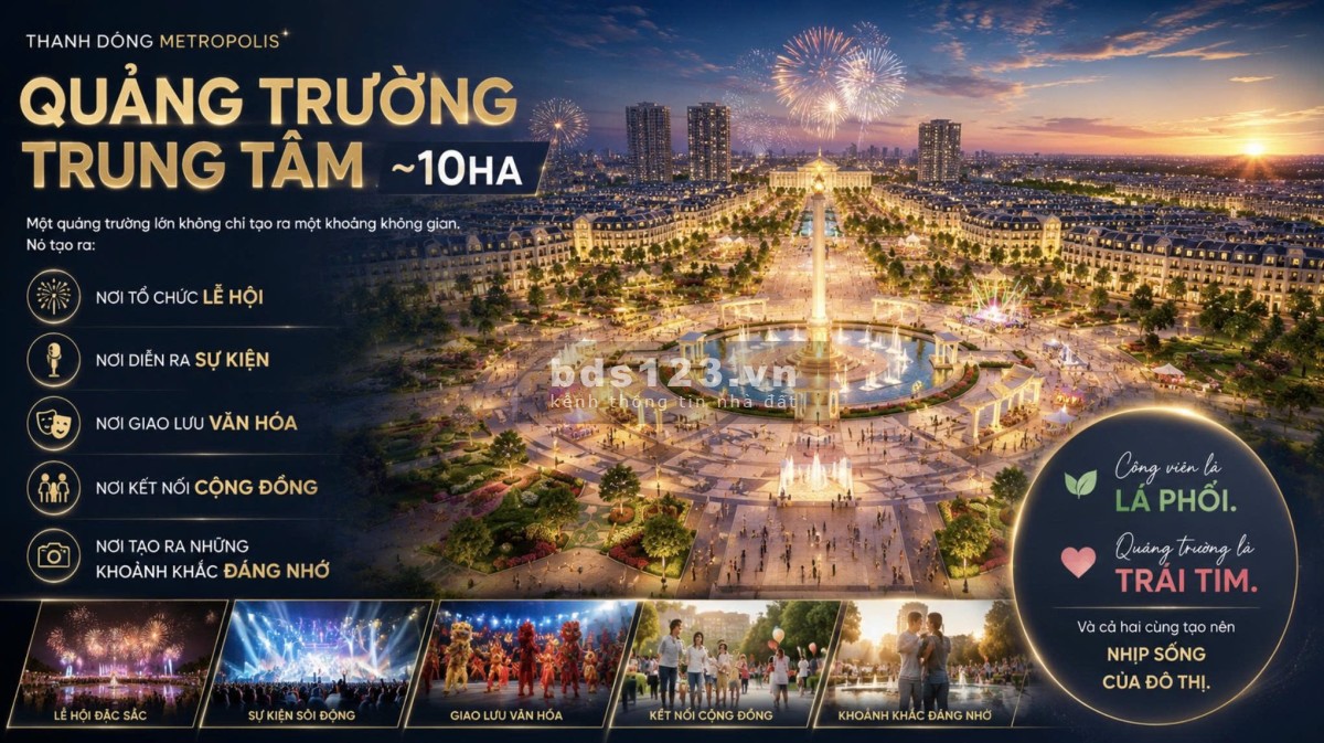  THÀNH ĐÔNG METROPOLIS – ĐIỂM ĐÓN SÓNG ĐẦU TƯ PHÍA TÂY…