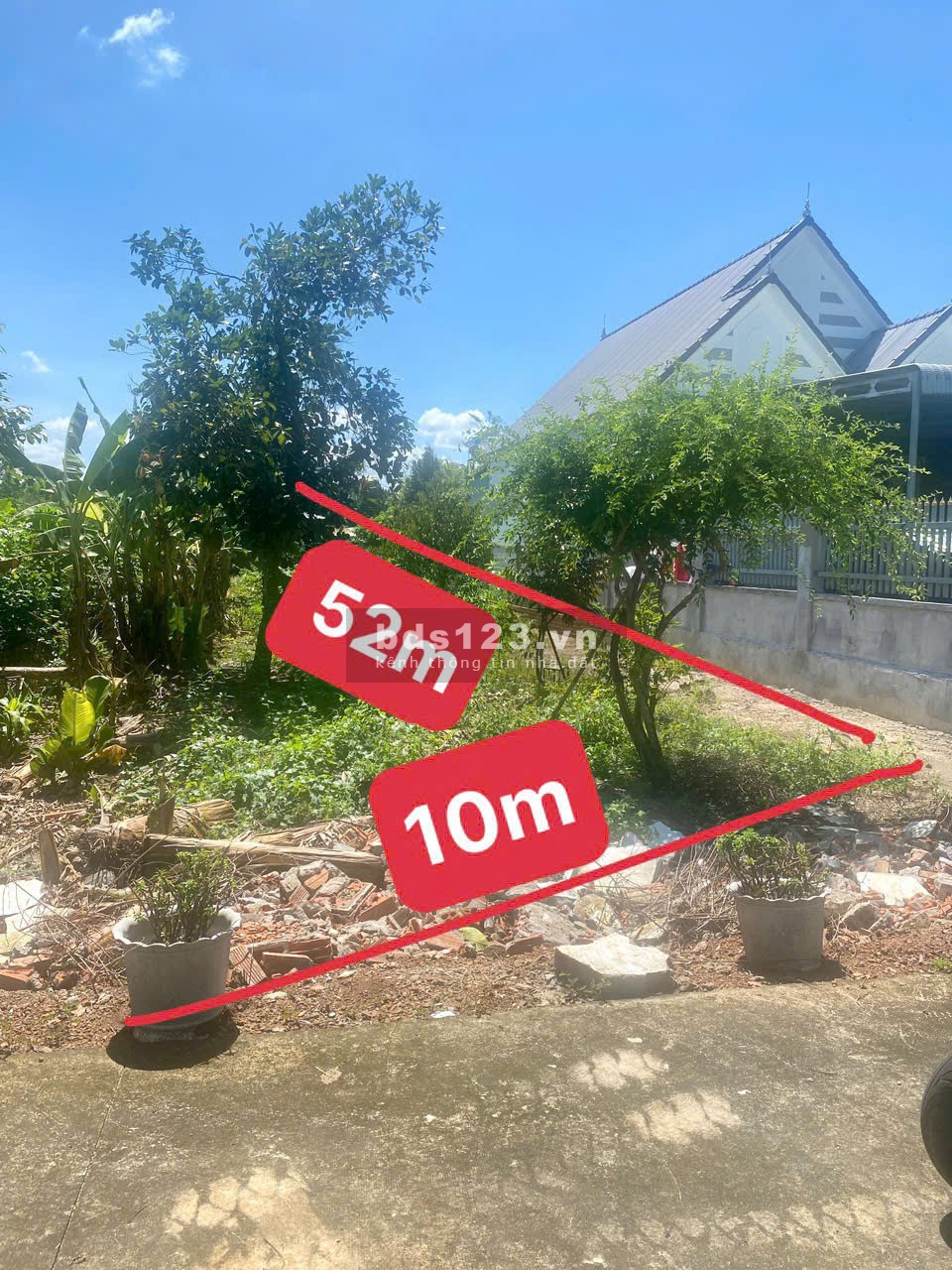 Cần tiền bán gấp lô đất 528m2 có thổ cư ngay chợ Phú Giáo…