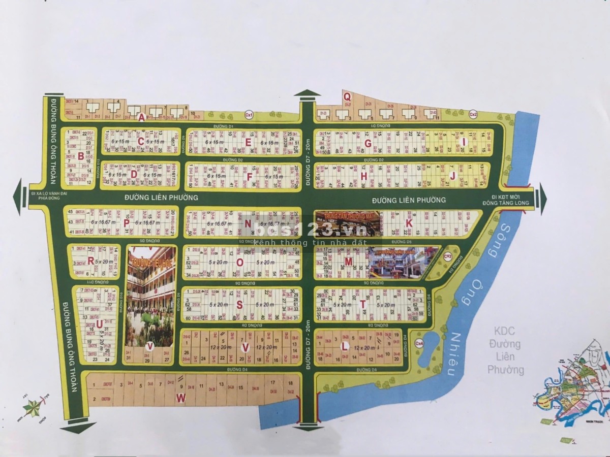 Bán gấp đất nền KDC Sở Văn Hóa Thông Tin Q9 view sông Ông…