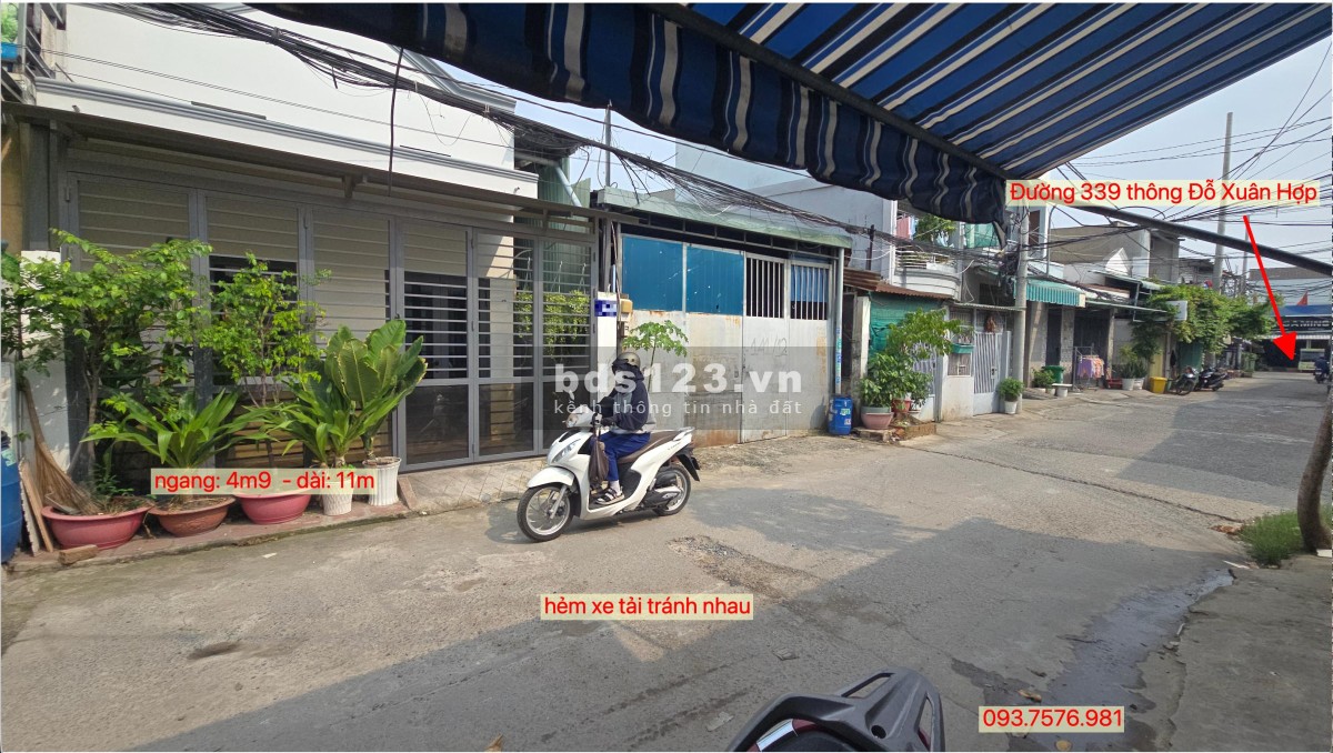 Bán nhà trong hẻm thông Đỗ Xuân Hợp - P. Phước Long B (Ngang…