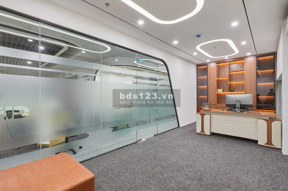 Bán 537m2 sàn văn phòng Mỹ Đình Plaza 2 full nội thất đẹp