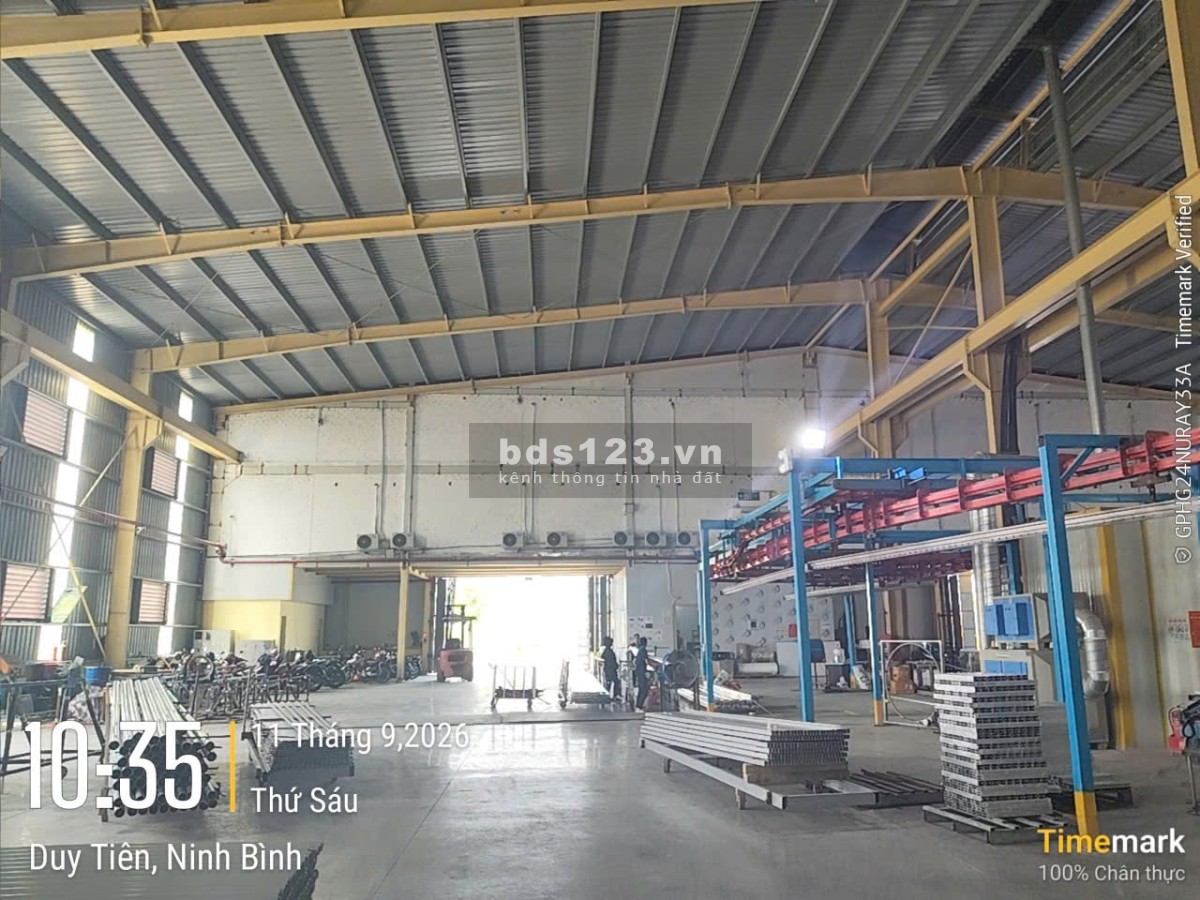 Cho thuê kho xưởng DT 1500m2- 8000m2 KCN Đồng Văn 1 Duy Tiên Ninh Bình