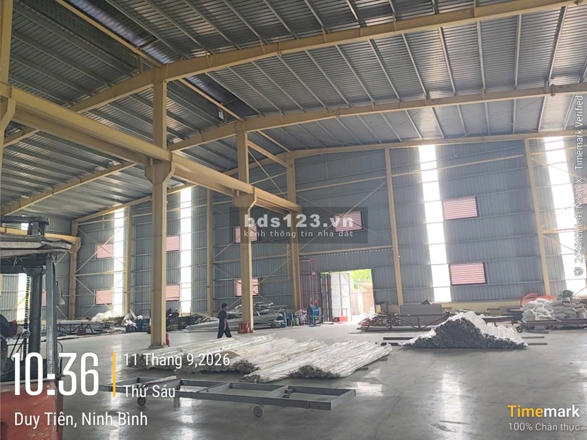 Cho thuê kho xưởng DT 1500m2- 8000m2 KCN Đồng Văn 1 Duy Tiên Ninh Bình