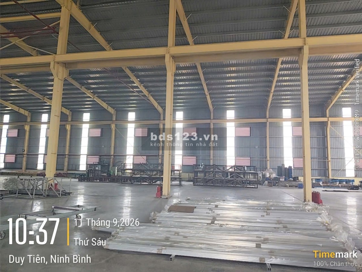 Cho thuê kho xưởng DT 1500m2- 8000m2 KCN Đồng Văn 1 Duy Tiên Ninh Bình