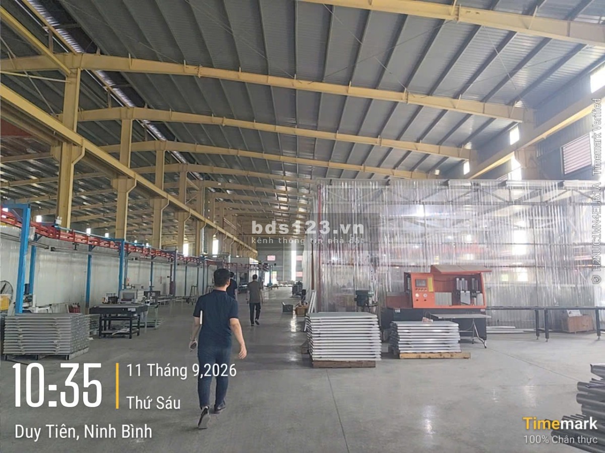 Cho thuê kho xưởng DT 1500m2- 8000m2 KCN Đồng Văn 1 Duy Tiên Ninh Bình