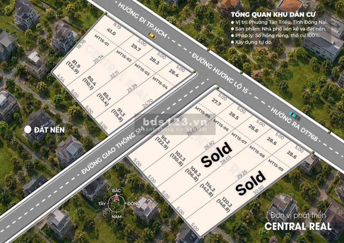 BÁN ĐẤT MẶT TIỀN HƯƠNG LỘ 15 - GIÁ 2TY280 - SỔ HỒNG RIÊNG…
