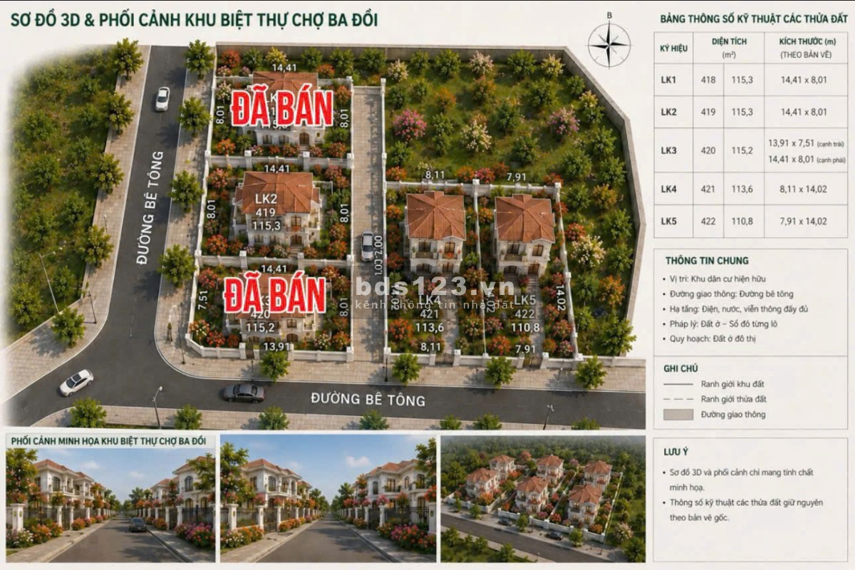  MẶT TIỀN 8M - HƠN 4TRIỆU/M2 - ĐẤT TRUNG TÂM TT BA HÀNG ĐỒI.