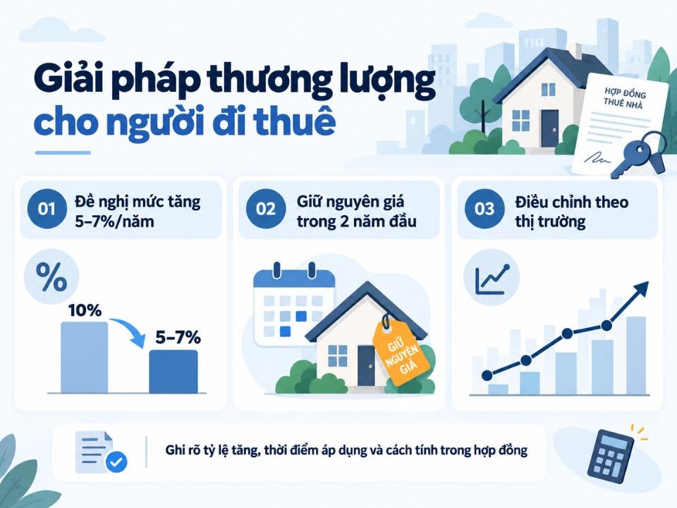 giải pháp thương lượng giá thuê nhà 