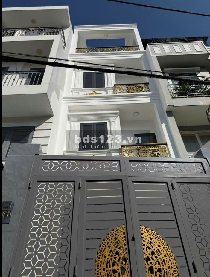 Bán nhà mới 100% 1 trệt 3 lầu tại ĐS9, P. BHH, Bình Tân
