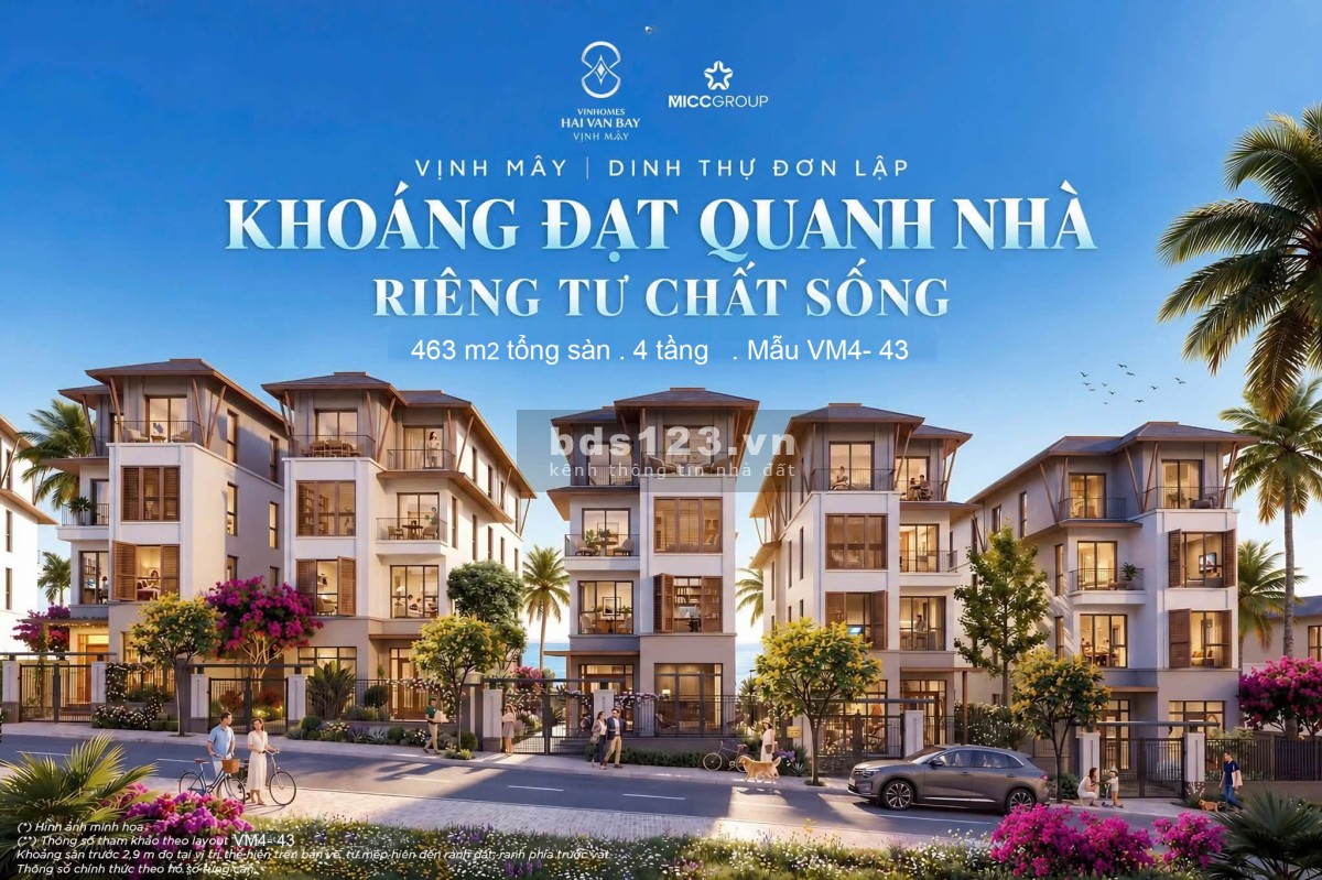 DINH THỰ ĐƠN LẬP VỊNH MÂY | KHOÁNG ĐẠT QUANH NHÀ, RIÊNG TƯ…