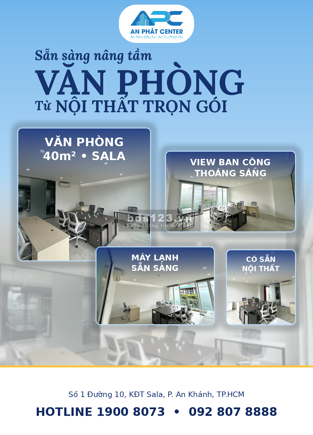 Văn Phòng 40m² Có Ban Công Tại Sala: Sáng, Thoáng, Vào Làm Việc…