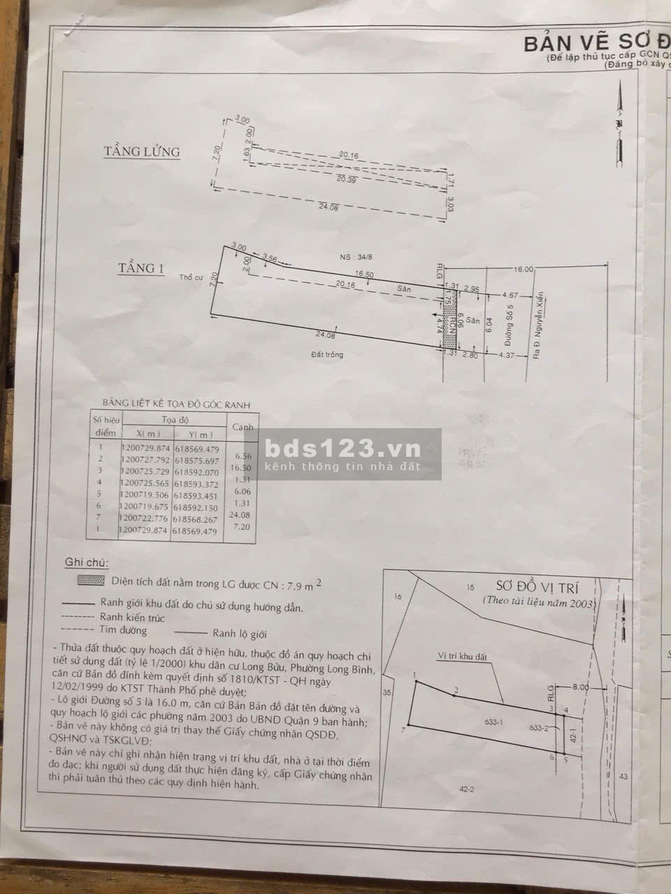 CHÍNH CHỦ BÁN DÃY TRỌ 9 PHÒNG - ĐƯỜNG SỐ 5, P.LONG BÌNH - THU…