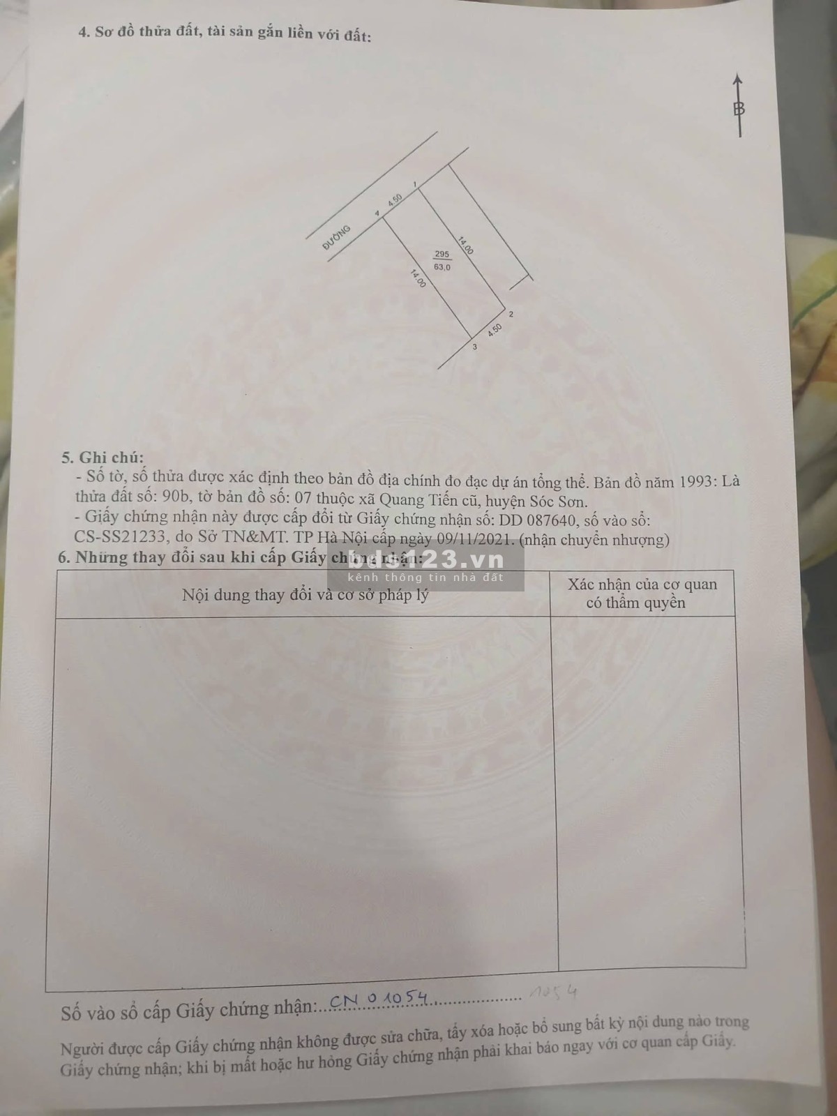 Bán đất thổ cư 66m² Bắc Hạ, Nội Bài - cách sân bay 2km –…