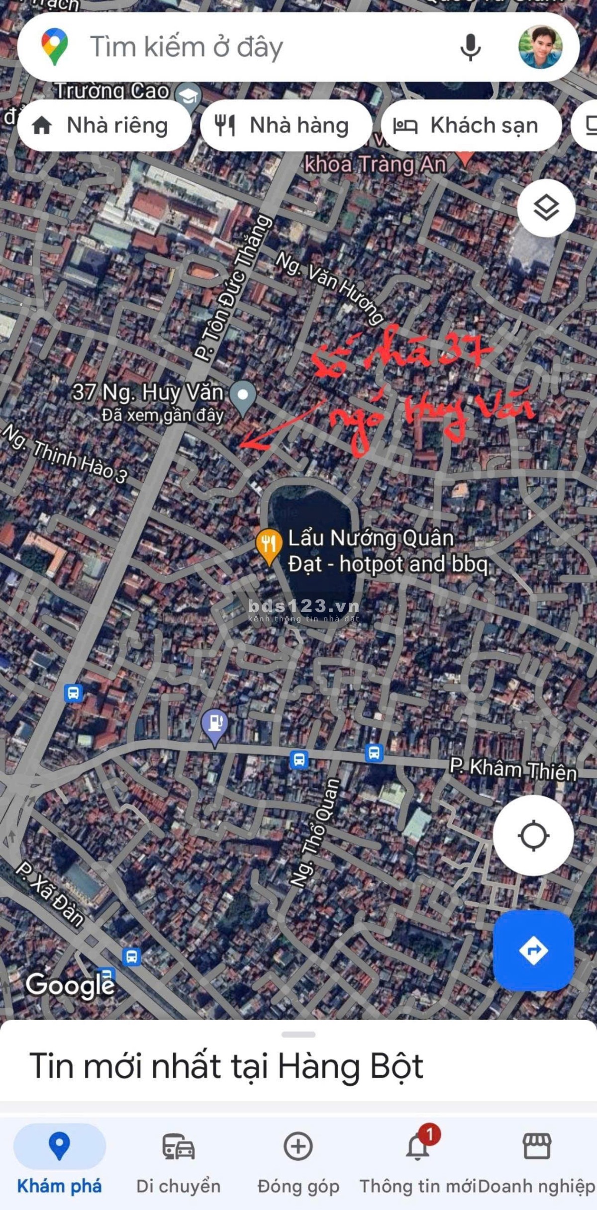 Chính chủ cho thuê nhà 4 tầng - số 37, ngõ Huy Văn, Tôn Đức Thắng, Hà Nội(miễn trung gian môi giới)