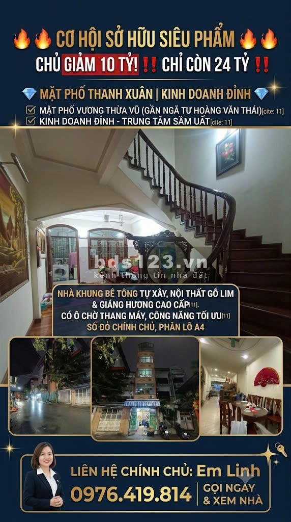  CHỦ GIẢM 10 TỶ — CHỈ 24 TỶ | VƯƠNG THỪA VŨ THANH XUÂN •…